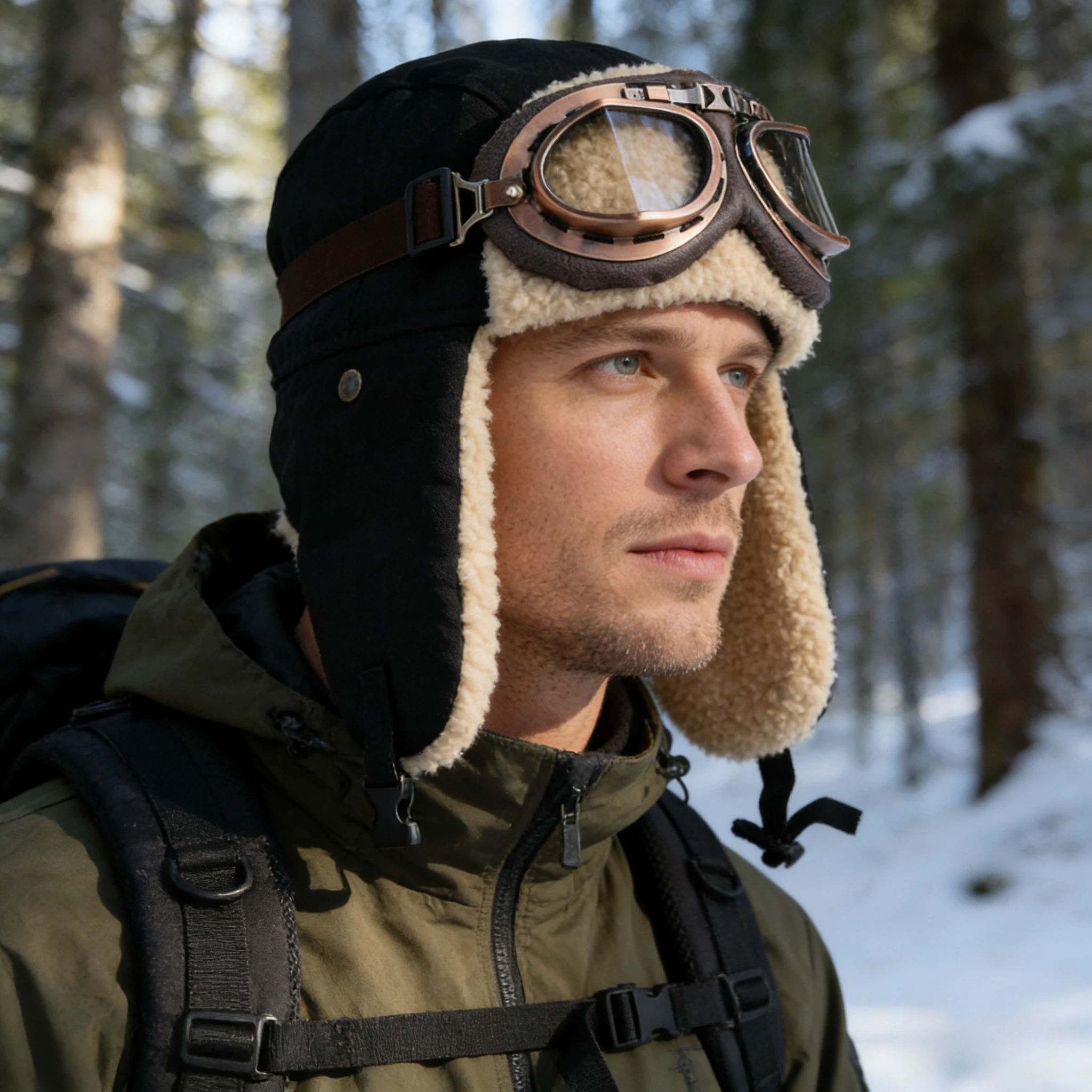 Warm Windproof Pilot Cap with Goggles Ear Flaps and Beanie for Winter Skiing Camping Outdoor Sports Retro Aviator Hat
Warm Windproof Pilot Cap with Goggles Ear Flaps and Beanie for Winter Skiing Camping Outdoor Sports Retro Aviator Hat