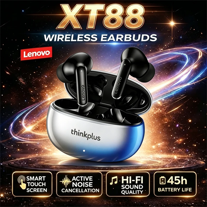 Новые внутриканальные Bluetooth-наушники Lenovo Thinkplus XT88 с двумя микрофонами, стереошумоподавлением, усиленными басами и сенсорным управлением.
Новые внутриканальные Bluetooth-наушники Lenovo Thinkplus XT88 с двумя микрофонами, стереошумоподавлением, усиленными басами и сенсорным управлением.