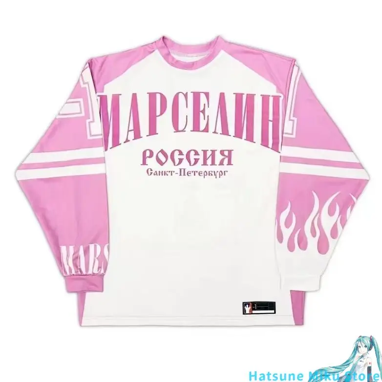 Harajuku Y2k марселин Graphic t shirts Jersey Long Sleeve Streetwear Casual Baseball Jersey Oversized Tops Gothic Women Clothing
Harajuku Y2k марселин Graphic t shirts Jersey Long Sleeve Streetwear Casual Baseball Jersey Oversized Tops Gothic Women Clothing