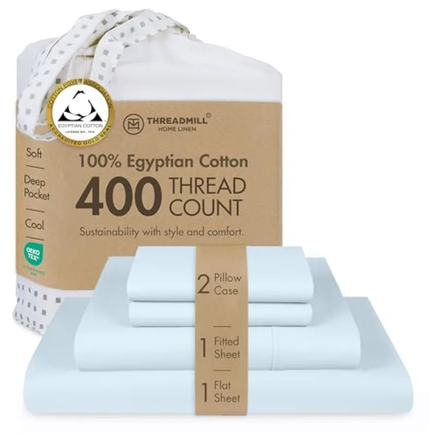 Egyptian Cotton Sheet Set 100% Certified Egyptian Cotton Bed Sheets for Size Bed Snug Fit Deep Pocket Bed Sheets Set Soft Cooli
Egyptian Cotton Sheet Set 100% Certified Egyptian Cotton Bed Sheets for Size Bed Snug Fit Deep Pocket Bed Sheets Set Soft Cooli