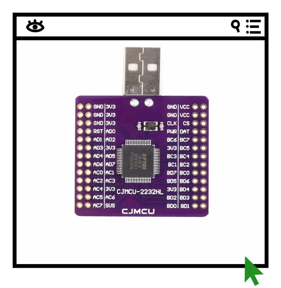 Двухканальный преобразователь USB в UART/FIFO/SPI/I2C/JTAG/RS232 на базе FT2232HL
Двухканальный преобразователь USB в UART/FIFO/SPI/I2C/JTAG/RS232 на базе FT2232HL