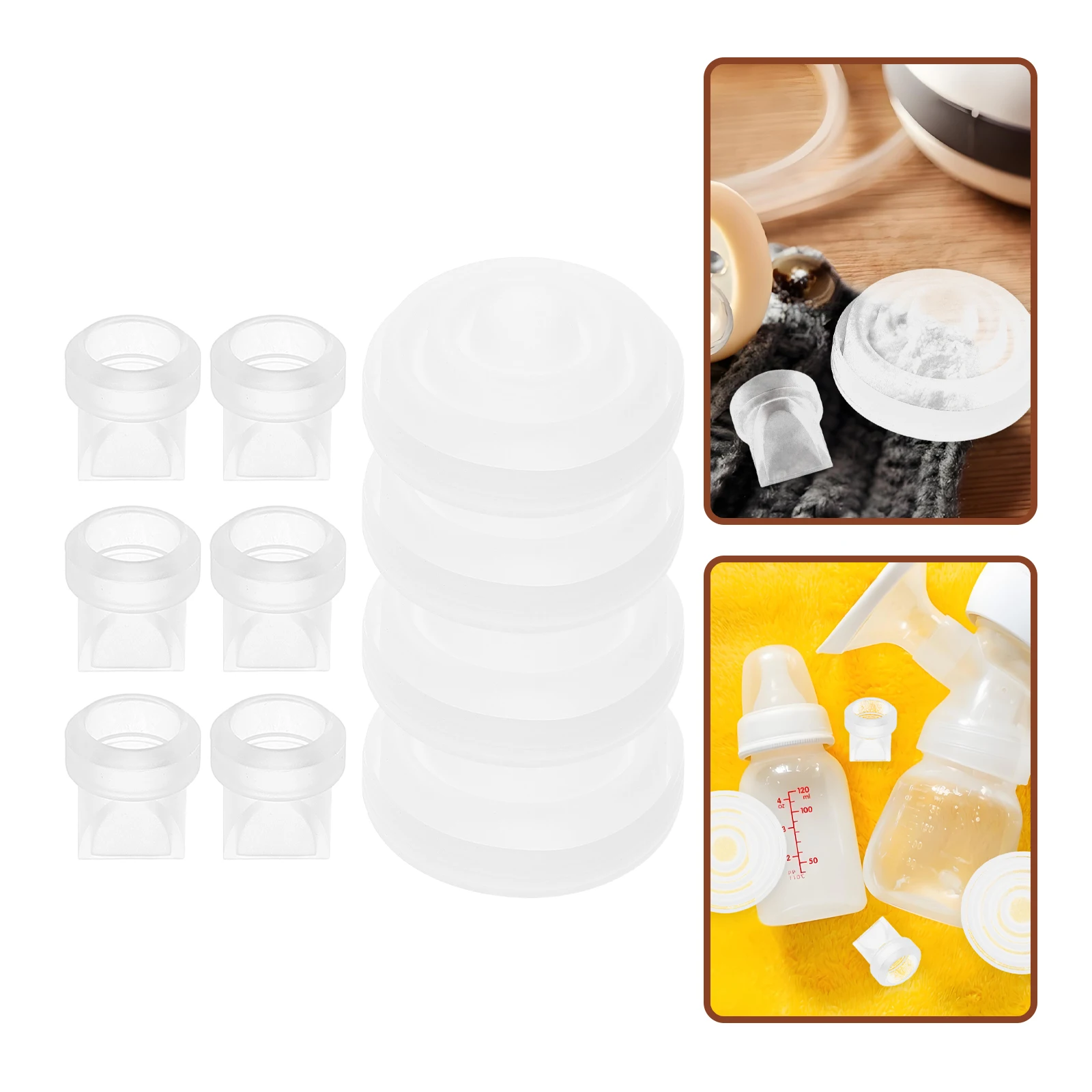 1 set Breast Pump Accessories Silicone Flange Inserts Transparent Valve Parts Replacement Washable Pumps Efficient Seal Sturdy
1 set Breast Pump Accessories Silicone Flange Inserts Transparent Valve Parts Replacement Washable Pumps Efficient Seal Sturdy
