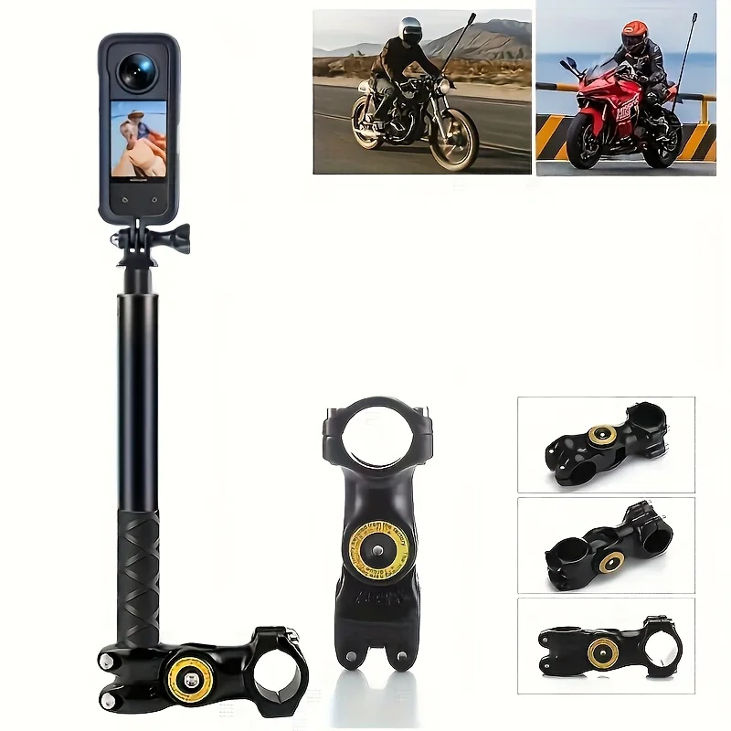 Sports Camera Selfie Phone Stand for Motorcycle & Bicycle First Angle Shooting Road Bike Riding Stand
Sports Camera Selfie Phone Stand for Motorcycle & Bicycle First Angle Shooting Road Bike Riding Stand