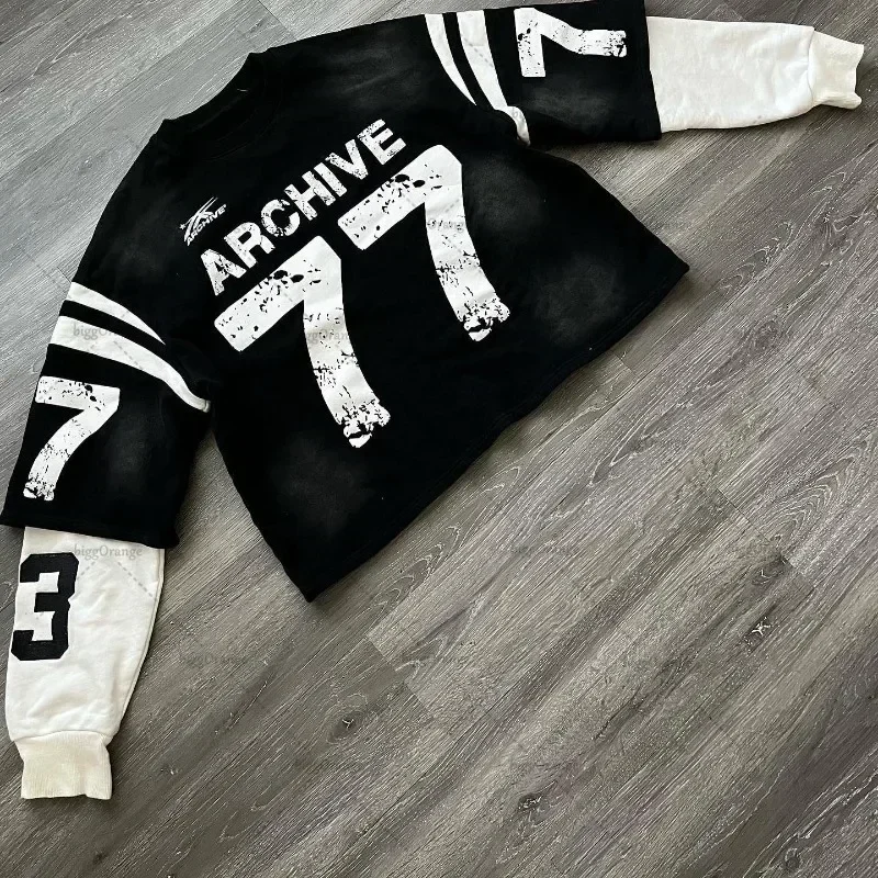 2025 High Street American Fashion Brand Clothing Retro Harajuku Letter Print Summer INS Loose Casual Long Sleeve T-Shirt
2025 High Street American Fashion Brand Clothing Retro Harajuku Letter Print Summer INS Loose Casual Long Sleeve T-Shirt