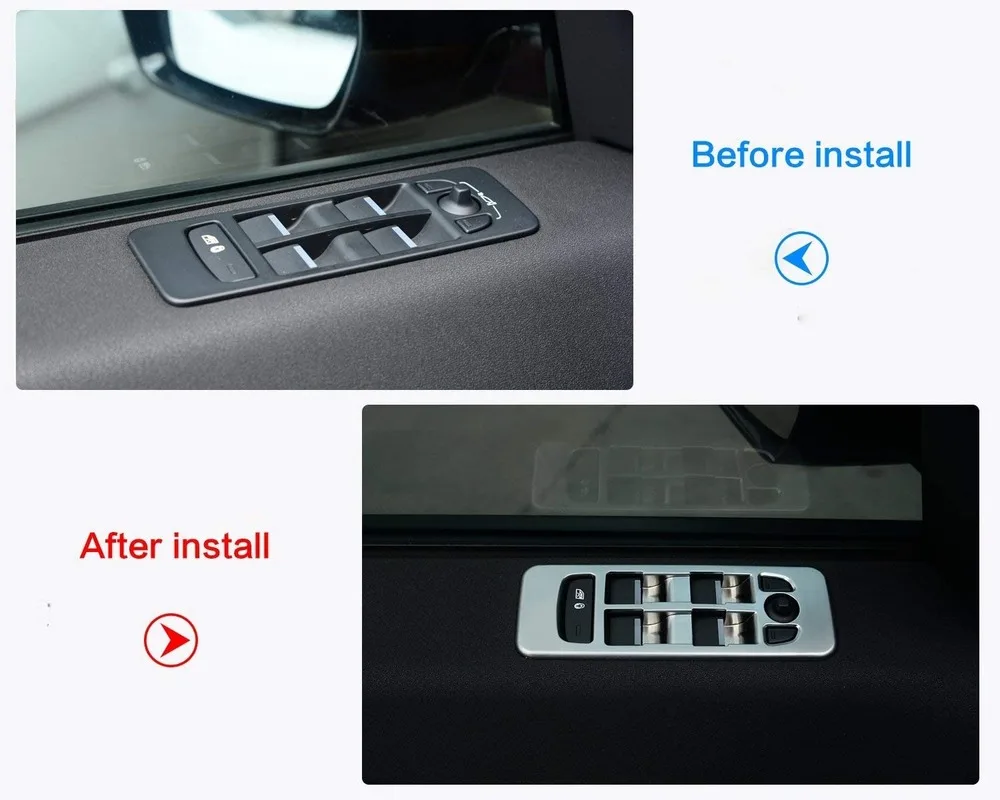 Car Window Lift Switch Button Panel Cover Trim 4pcs For Land Rover Discovery Sport 2015-2017
Car Window Lift Switch Button Panel Cover Trim 4pcs For Land Rover Discovery Sport 2015-2017