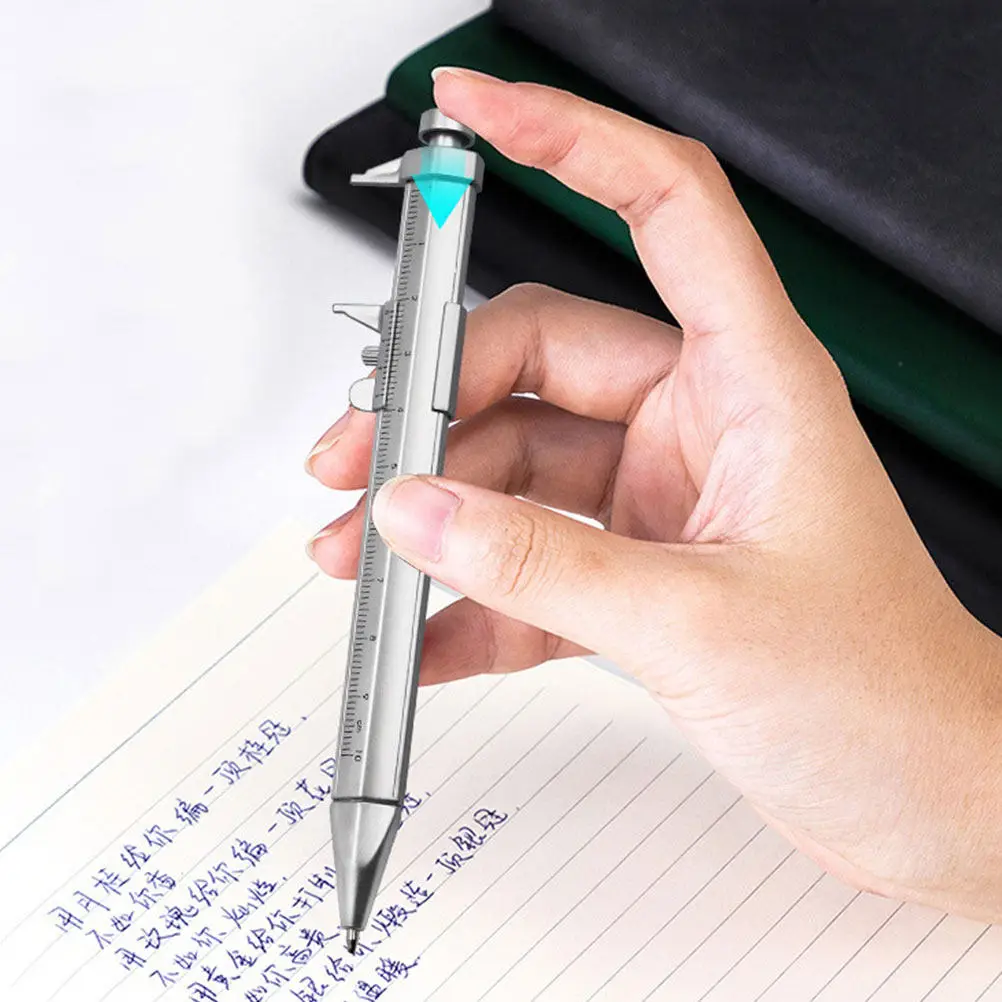 8Pcs Vernier Caliper Ballpoint Pen Multi-Function Scale Ruler Pen Plastic Body Metal Nib Smooth Writing Student School Office
8Pcs Vernier Caliper Ballpoint Pen Multi-Function Scale Ruler Pen Plastic Body Metal Nib Smooth Writing Student School Office