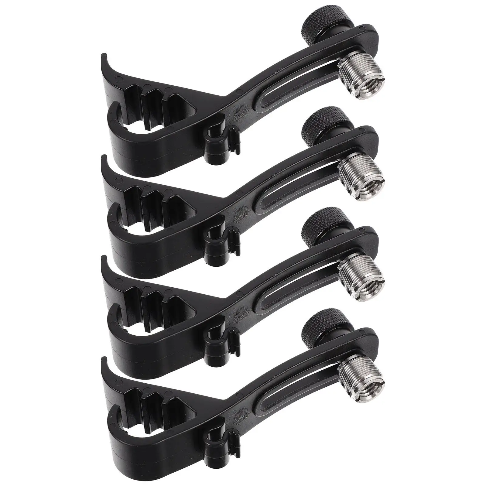 4pcs Black Drum Mic Clamps Shockproof Plastic Alloy Mounting Kit for Standard Drum Set Lightweight Portable Hold Microphones
4pcs Black Drum Mic Clamps Shockproof Plastic Alloy Mounting Kit for Standard Drum Set Lightweight Portable Hold Microphones