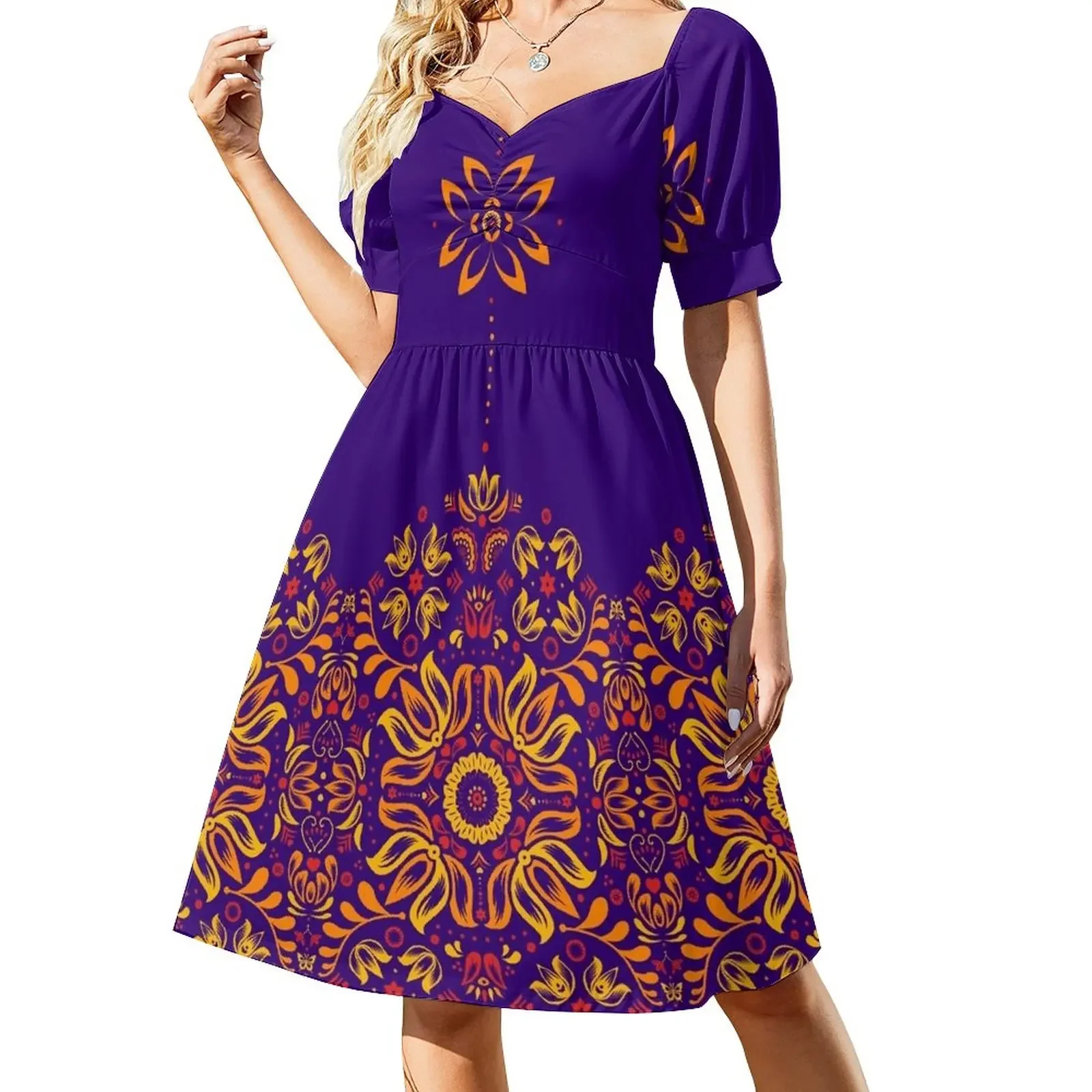 Fiery Floral Folk Pattern Sleeveless Dress elegant dress Aesthetic clothing Women's dresses
Fiery Floral Folk Pattern Sleeveless Dress elegant dress Aesthetic clothing Women's dresses
