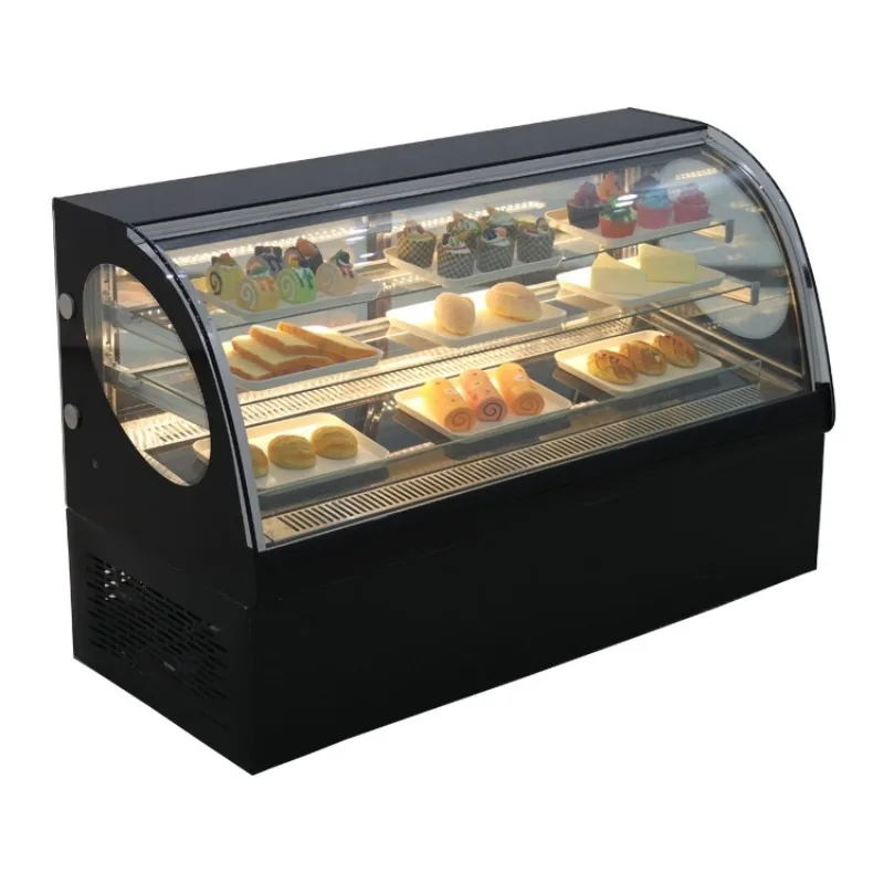 Curved glass cover cake display cabinet refrigerated chocolate display cabinet
Curved glass cover cake display cabinet refrigerated chocolate display cabinet
