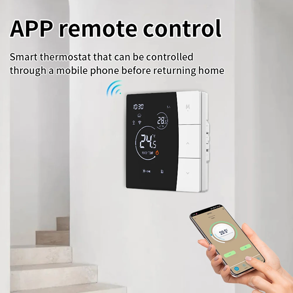 Умный термостат 3/16A для Alexa/Google Home Tuya-App, пульт дистанционного управления для подогрева пола, водяной газовый котел, 23%, энергосбережение, новинка
Умный термостат 3/16A для Alexa/Google Home Tuya-App, пульт дистанционного управления для подогрева пола, водяной газовый котел, 23%, энергосбережение, новинка