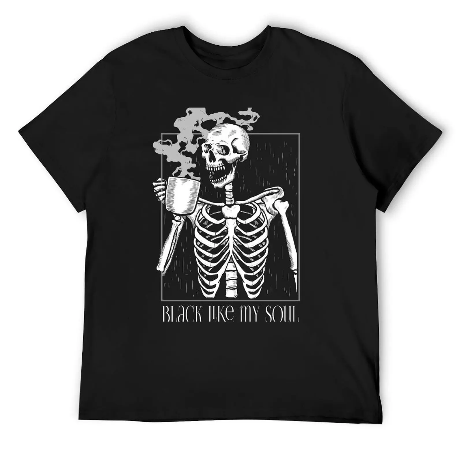 Black like my soul - Skeleton drinking coffee T-Shirt blacks Luxury man graphic t shirt vintage customs luxury clothes men
Black like my soul - Skeleton drinking coffee T-Shirt blacks Luxury man graphic t shirt vintage customs luxury clothes men