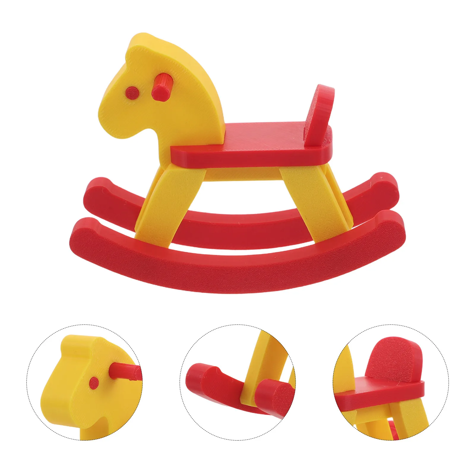 2Pcs Miniature Dollhouse Rocking Horse Chair Set 1:12 Scale Plastic Furniture Decoration Mini Rocking Chair for Dollhouse
2Pcs Miniature Dollhouse Rocking Horse Chair Set 1:12 Scale Plastic Furniture Decoration Mini Rocking Chair for Dollhouse