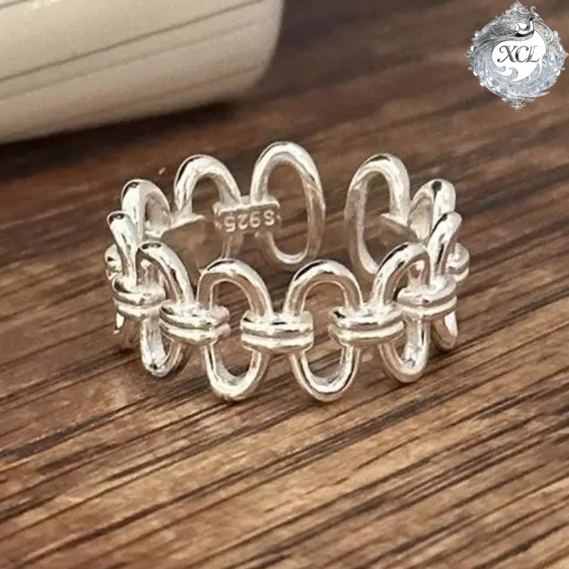 XCL New S925 Sterling Silver Hollow Hearts Finger Rings for Women Available Daily Wear Exquisite Female Accessories Girls
XCL New S925 Sterling Silver Hollow Hearts Finger Rings for Women Available Daily Wear Exquisite Female Accessories Girls