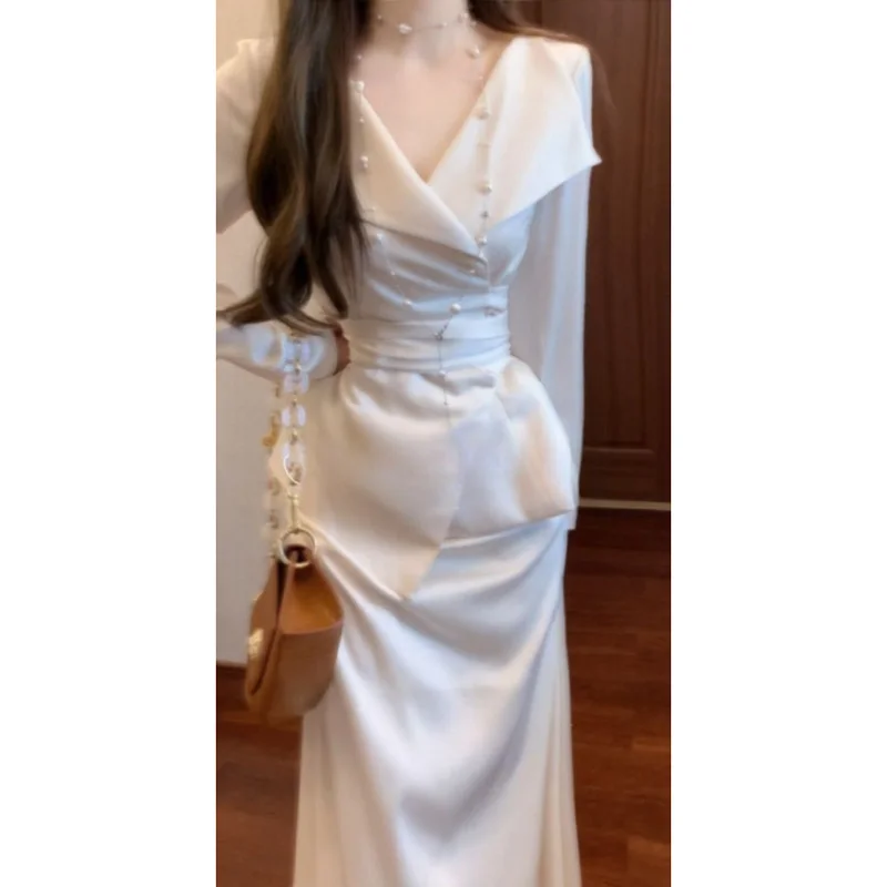 Chic Korean Style Shirt And Skirt Set Fashionable Two-Piece Women's Clothing Autumn Season Long Sleeve V-Neck Cotton Suit
Chic Korean Style Shirt And Skirt Set Fashionable Two-Piece Women's Clothing Autumn Season Long Sleeve V-Neck Cotton Suit