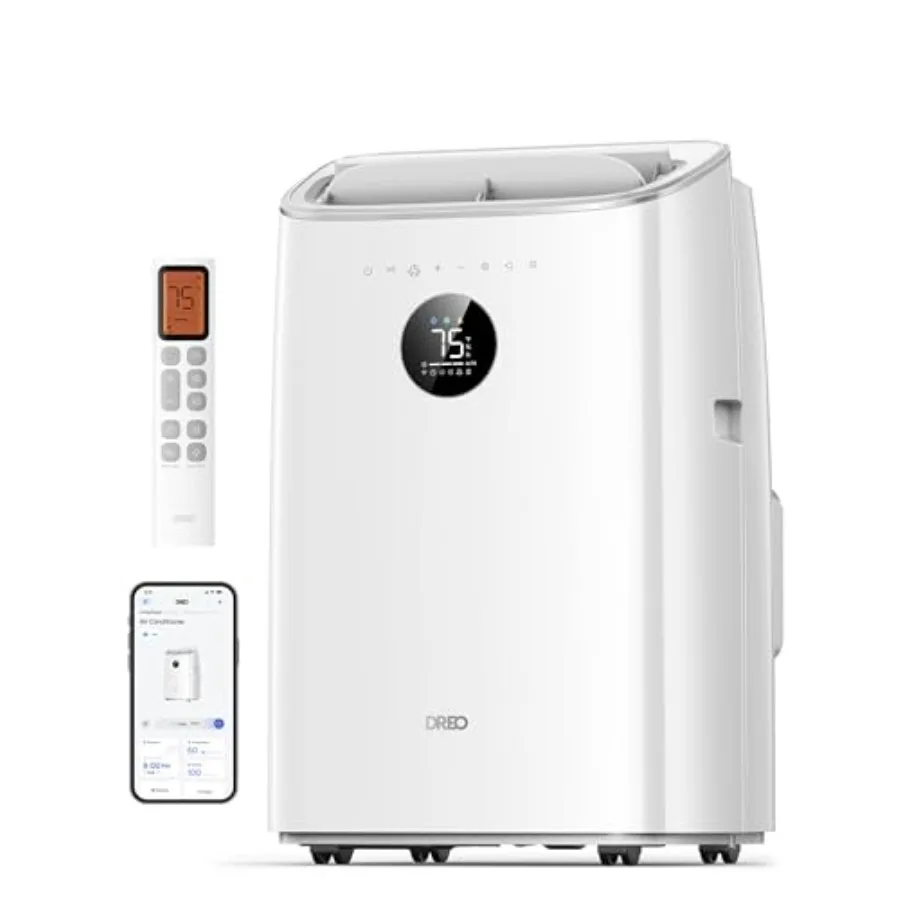 Портативный кондиционер 8000 BTU (ASHRAE 5000 BTU, DOE) с интеллектуальным охлаждением для спальни, без дренажа, 45 дБ, бесшумный, управление через приложение/голос/пульт ДУ
Портативный кондиционер 8000 BTU (ASHRAE 5000 BTU, DOE) с интеллектуальным охлаждением для спальни, без дренажа, 45 дБ, бесшумный, управление через приложение/голос/пульт ДУ
