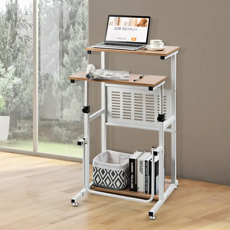 Standing Desk for Small Space Sit Stand Desk with Height Adjustable Desktop
Standing Desk for Small Space Sit Stand Desk with Height Adjustable Desktop