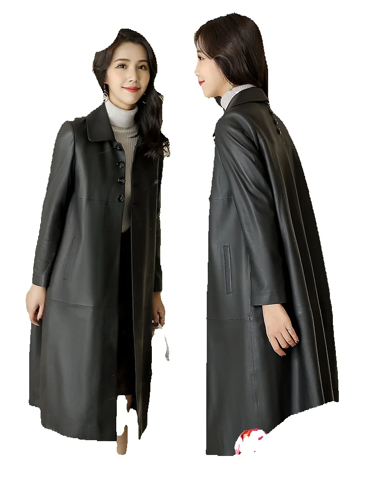 Genuine Leather Jacket, Women's New Fashionable Loose Jacket, Long Sheepskin Windbreaker Jacket
Genuine Leather Jacket, Women's New Fashionable Loose Jacket, Long Sheepskin Windbreaker Jacket