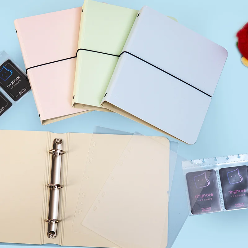 A5 3 Ring Binder Kpop Photocards Holder Photo Album Pocket Sleeves Clear Photo Card Collect Book Loose-leaf Binder Sheet Inserts
A5 3 Ring Binder Kpop Photocards Holder Photo Album Pocket Sleeves Clear Photo Card Collect Book Loose-leaf Binder Sheet Inserts