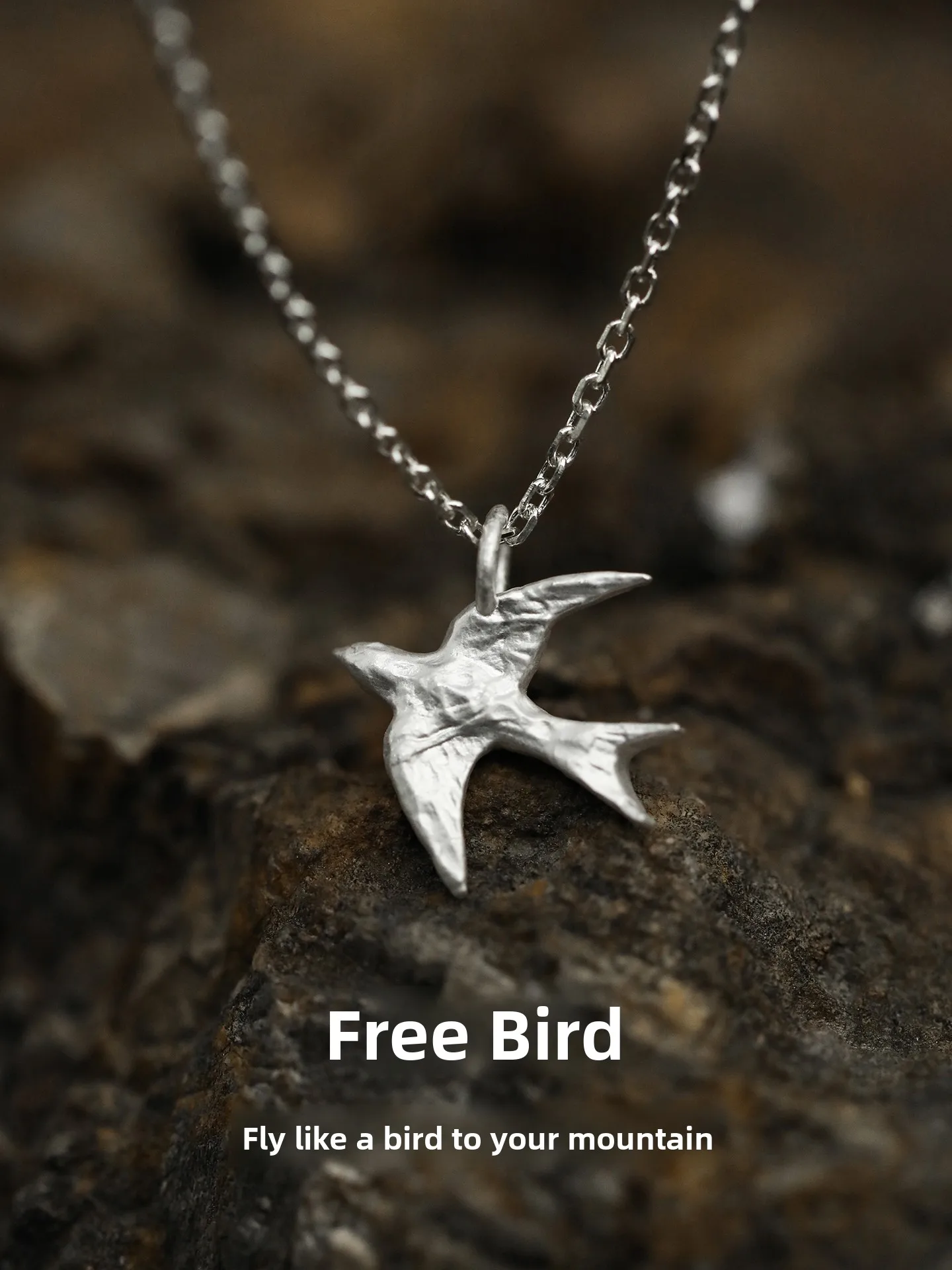 Handmade Original Free Bird Silver Pendant Necklace Women's Artistic Fashion Jewelry Lockbone Chain Silver Accessories
Handmade Original Free Bird Silver Pendant Necklace Women's Artistic Fashion Jewelry Lockbone Chain Silver Accessories