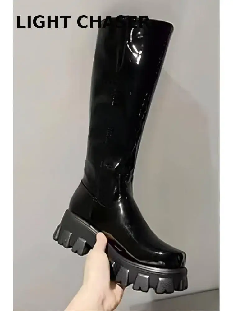 Women Motorcycle Boots Wedges Flat Shoes Woman High Heel Platform PU Leather Boots Lace Up Women Shoes Black Boots Girls
Women Motorcycle Boots Wedges Flat Shoes Woman High Heel Platform PU Leather Boots Lace Up Women Shoes Black Boots Girls