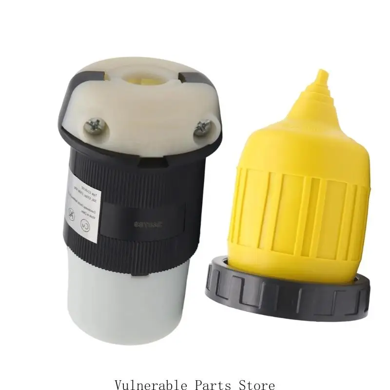 50A 125V RVs Power Cord Twist Lock Plug with Cover Connector Locking Plug Replacement Inlet Power Connector for Trailer
50A 125V RVs Power Cord Twist Lock Plug with Cover Connector Locking Plug Replacement Inlet Power Connector for Trailer