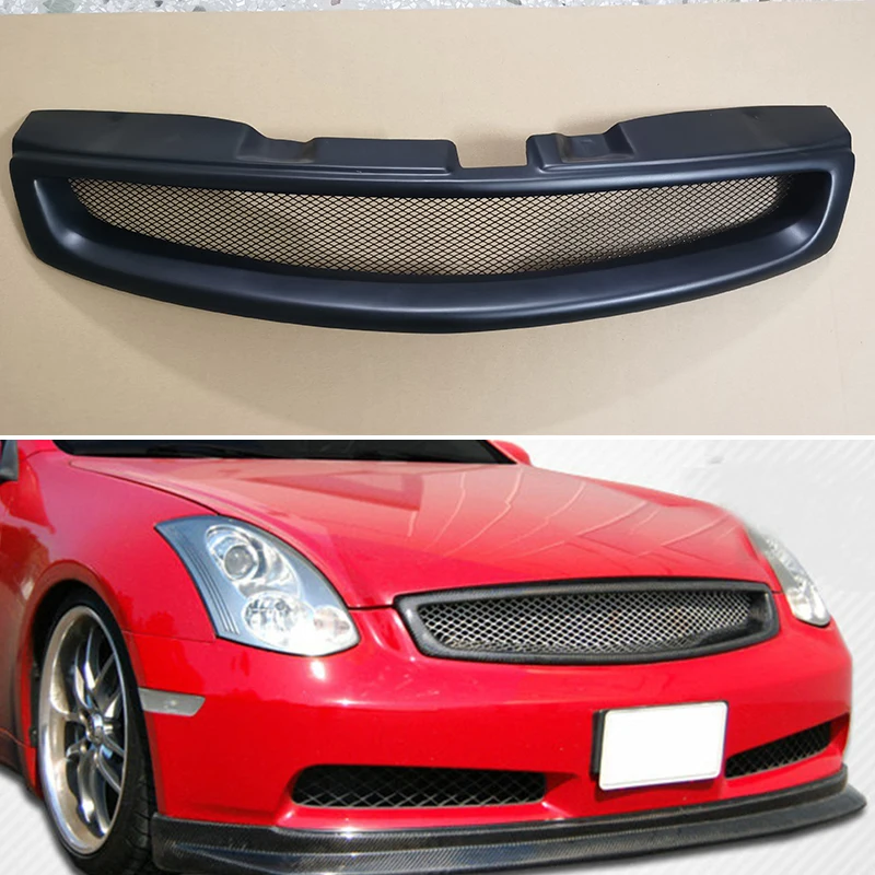 Для Infiniti G35 Nissan Skyline Coupe 2-Door 2003-2007 гонок решетка переделка передний бампер решетка комплект аксессуаров
Для Infiniti G35 Nissan Skyline Coupe 2-Door 2003-2007 гонок решетка переделка передний бампер решетка комплект аксессуаров