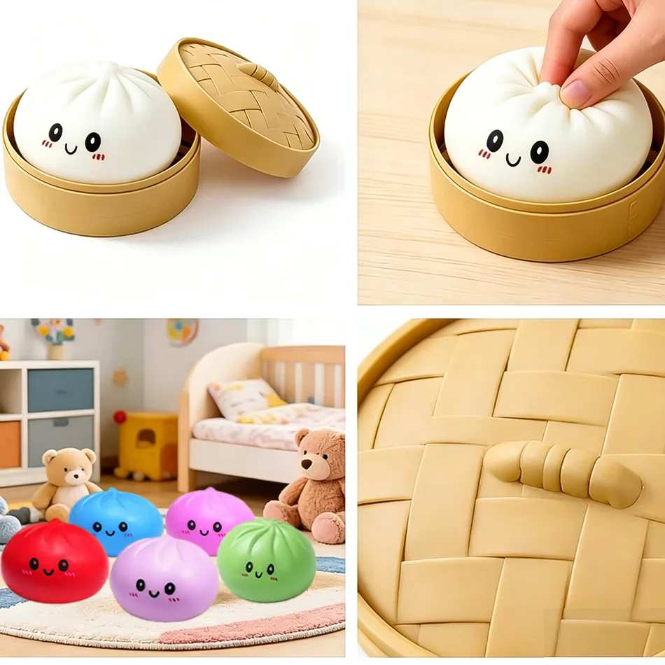 Hot Pressure Dumpling Squishies Cute Colorful Bun Toy Slow Rising Stress Relief Fidget Toy for Kids Adults Anti-Anxiety Toys
Hot Pressure Dumpling Squishies Cute Colorful Bun Toy Slow Rising Stress Relief Fidget Toy for Kids Adults Anti-Anxiety Toys