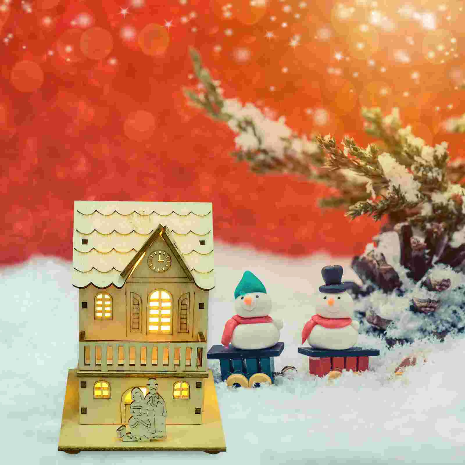 3 Pcs Wooden Christmas Cabin Decor Tree Church nament Double Layer House Perfect for Home Bar Restaurant
3 Pcs Wooden Christmas Cabin Decor Tree Church nament Double Layer House Perfect for Home Bar Restaurant
