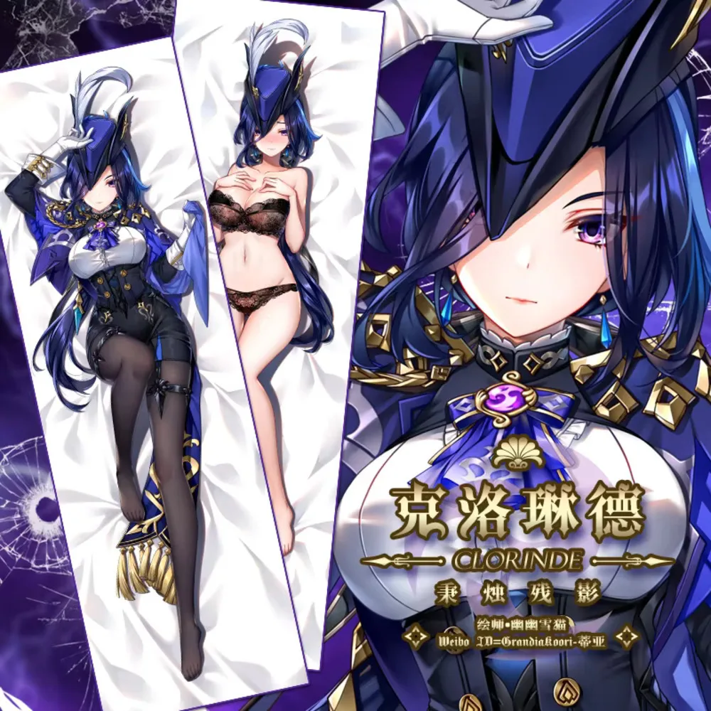 Dakimakura Clorinde Genshin Impact Hing Full Body Sexy Pillow Case Cushion Cover Otaku Pillowcase Home Bedding Decor Gift case
Dakimakura Clorinde Genshin Impact Hing Full Body Sexy Pillow Case Cushion Cover Otaku Pillowcase Home Bedding Decor Gift case