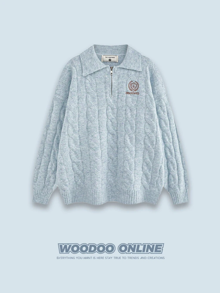 Вязаный свитер Woodoow в американском ретро-стиле с вышивкой, креативный дизайн, повседневный свободный крой, длинный рукав, круглый вырез, теплый
Вязаный свитер Woodoow в американском ретро-стиле с вышивкой, креативный дизайн, повседневный свободный крой, длинный рукав, круглый вырез, теплый