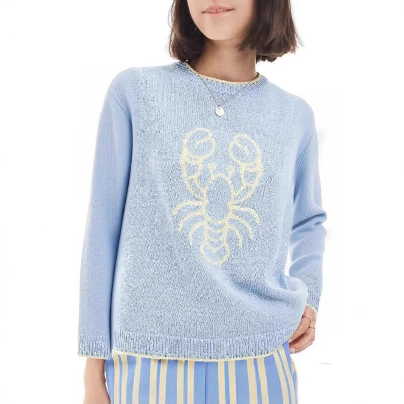 New Women's European American Color Contrast Long-sleeved Round-neck Pullover Sweaters Selling Well Across Borders Autumn Winter
New Women's European American Color Contrast Long-sleeved Round-neck Pullover Sweaters Selling Well Across Borders Autumn Winter
