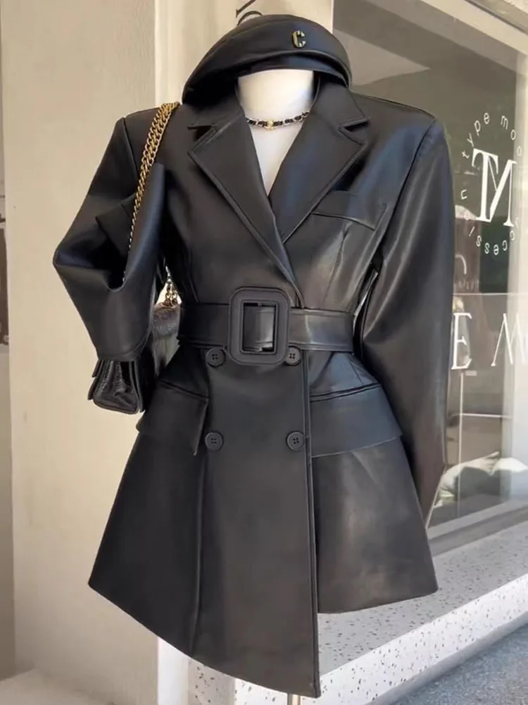 Brown Fashion Temperament Retro Stylish Leather Jacket Women Long Sleeve Autumn Fashion Slim Fit Female Blazer Coat
Brown Fashion Temperament Retro Stylish Leather Jacket Women Long Sleeve Autumn Fashion Slim Fit Female Blazer Coat