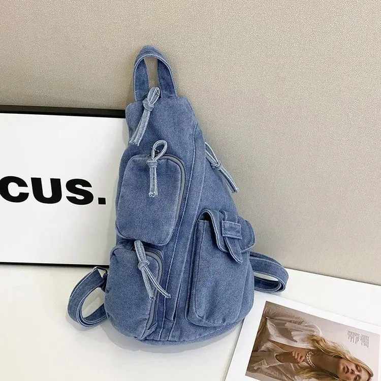 Джинсовая сумка женская модная сумка с бантом большой емкости сумка мягкий рюкзак
Джинсовая сумка женская модная сумка с бантом большой емкости сумка мягкий рюкзак