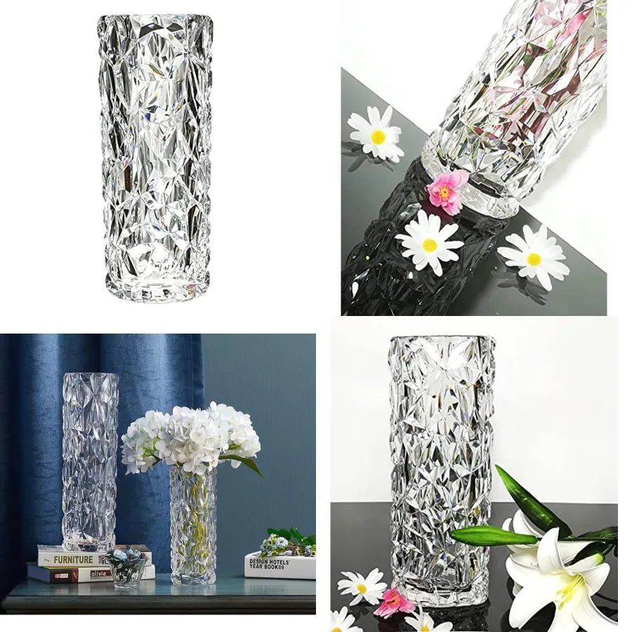 Shatterproof Unbreakable Plastic Vase for Home Decor - Thickened Heavy Crystal Clear Vase for Flowers - Diamond Shape - Large S
Shatterproof Unbreakable Plastic Vase for Home Decor - Thickened Heavy Crystal Clear Vase for Flowers - Diamond Shape - Large S