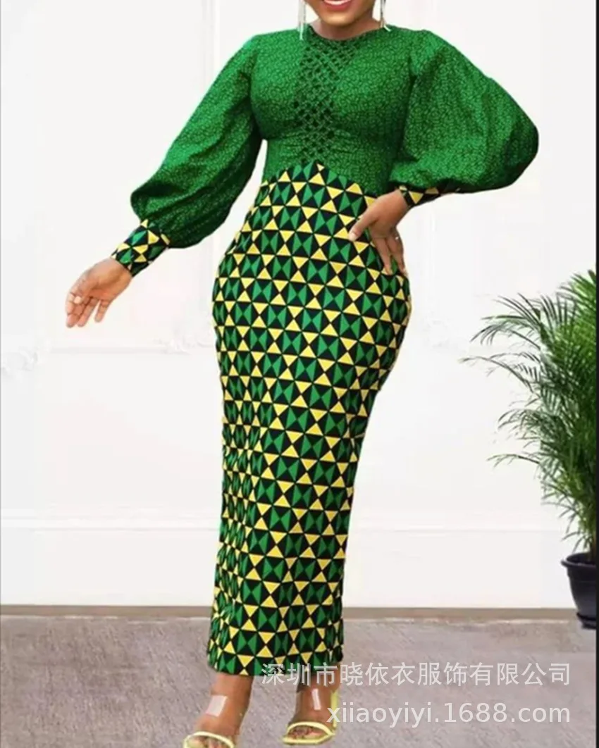 Temperament Commuting Round Neck Waist Wrap Print Women's Large Size Dress with Waist Wrap Hip Long Sleeve
Temperament Commuting Round Neck Waist Wrap Print Women's Large Size Dress with Waist Wrap Hip Long Sleeve