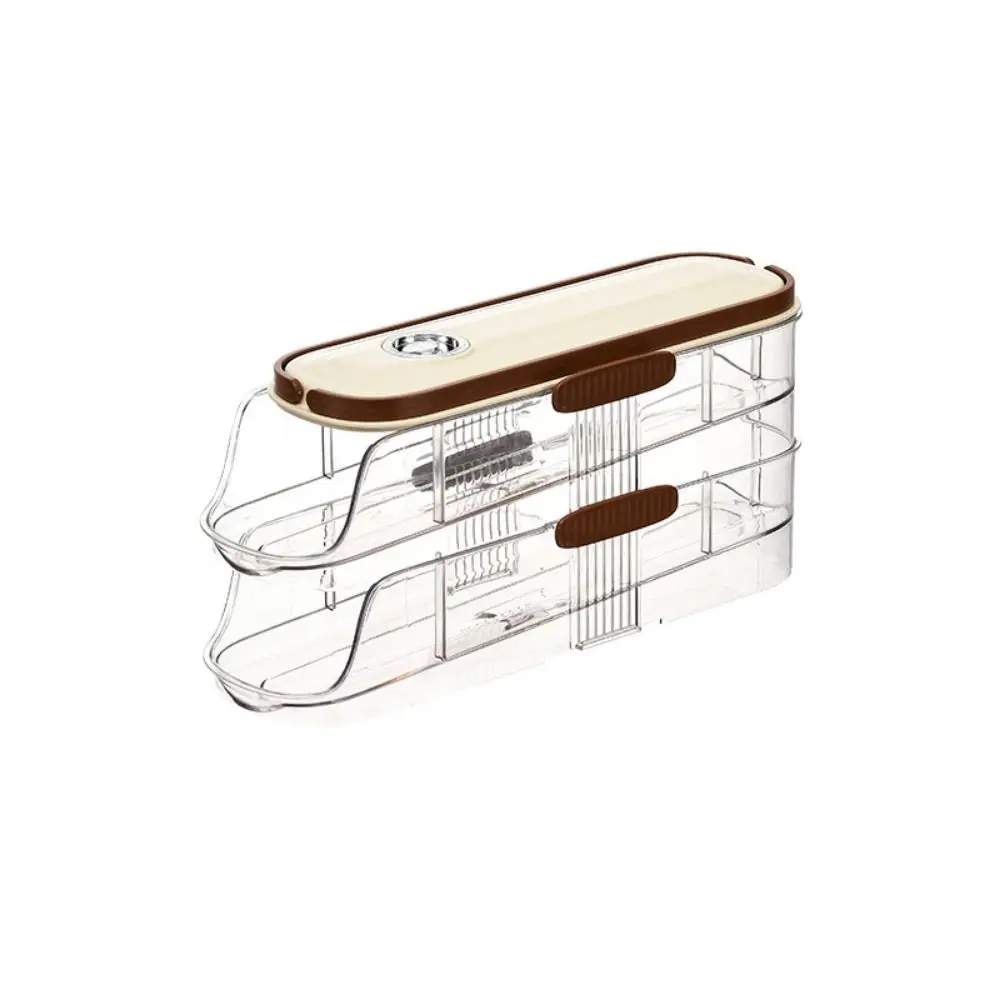 Food Grade Automatic Rolling Egg Container Transparent BPA Free Refrigerator Egg Storage Box Space-saving with Lid
Food Grade Automatic Rolling Egg Container Transparent BPA Free Refrigerator Egg Storage Box Space-saving with Lid