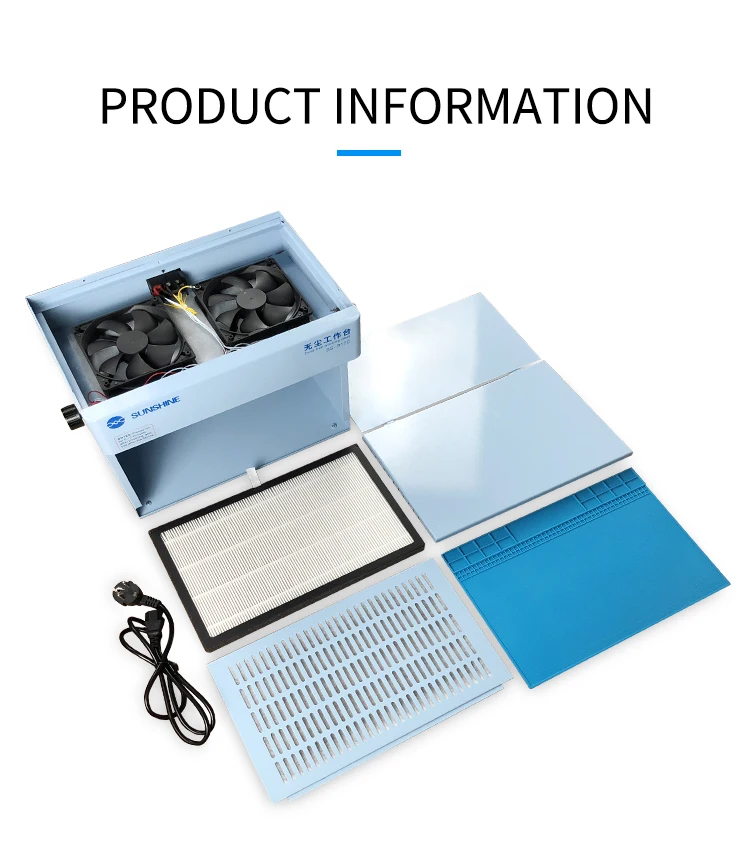 Sunshine SS-917C Dust Removal Table, Free Room Working Table Mobile Phone Repair, Refurbish
Sunshine SS-917C Dust Removal Table, Free Room Working Table Mobile Phone Repair, Refurbish