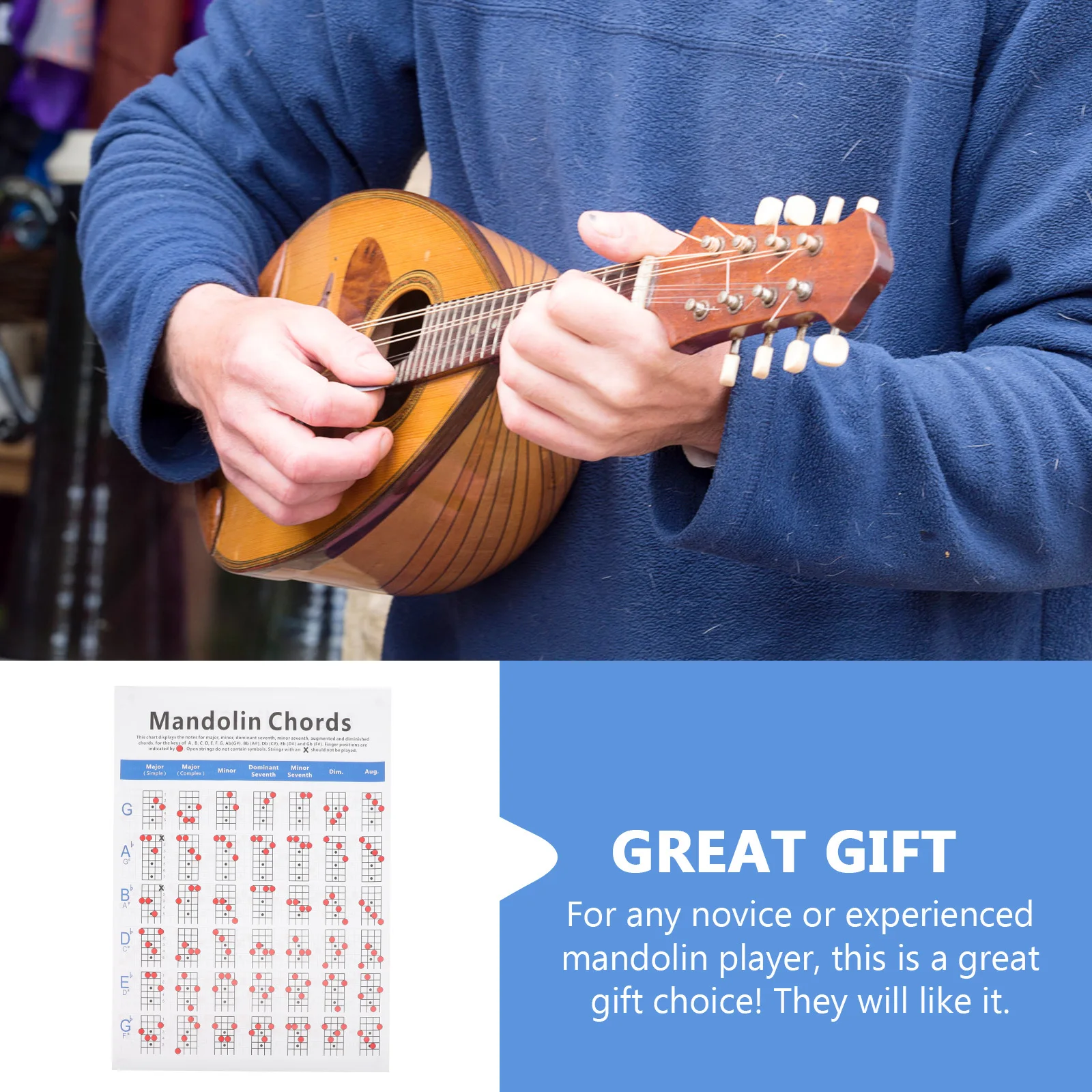 Mandolin Chord Chart Poster Convenient Practice Reference Guide High End Safe Materials Great for All Levels Chord Poster
Mandolin Chord Chart Poster Convenient Practice Reference Guide High End Safe Materials Great for All Levels Chord Poster