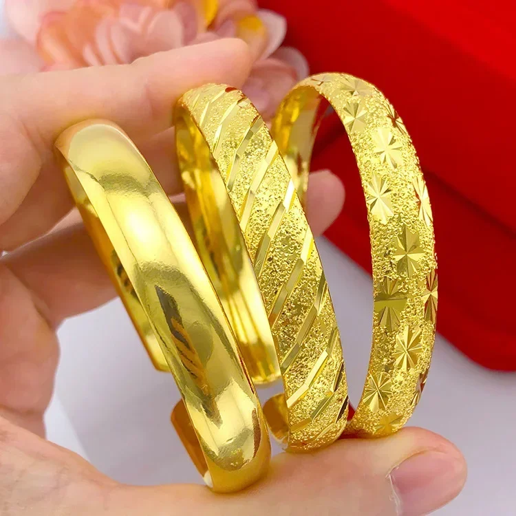 9999 Real Gold 24K 10n Open Women's Gold Gypsy Open Bracelet Glossy Meteor Shower Large Gram Bracelet
9999 Real Gold 24K 10n Open Women's Gold Gypsy Open Bracelet Glossy Meteor Shower Large Gram Bracelet