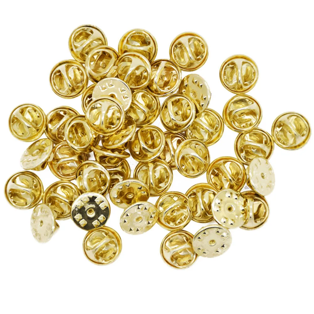 100 Sets Pin Backs Blank Tie Backs Lapel Pins Holder Buckle Copper Clutch Easy Use Jewelry Accessories Replacement Badges Name
100 Sets Pin Backs Blank Tie Backs Lapel Pins Holder Buckle Copper Clutch Easy Use Jewelry Accessories Replacement Badges Name