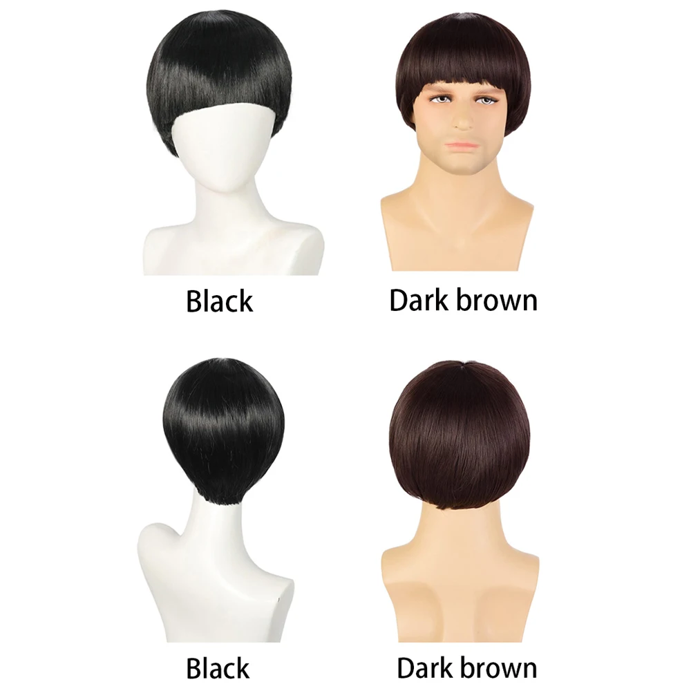 7-Inch Unisex Short Mushroom Hairstyle Synthetic Wig Is Suitable For Cosplay Spock Anime Costume Party Halloween BowlShaped Hair
7-Inch Unisex Short Mushroom Hairstyle Synthetic Wig Is Suitable For Cosplay Spock Anime Costume Party Halloween BowlShaped Hair