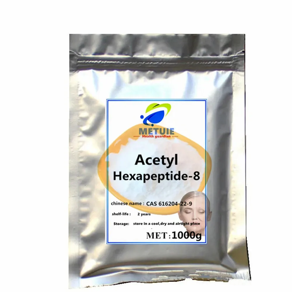 Acetyl Hexapeptide-8 Powder: Factory-Custom Formulation for Facial Freckles, Self-Sealing Aluminum Foil Packaging
Acetyl Hexapeptide-8 Powder: Factory-Custom Formulation for Facial Freckles, Self-Sealing Aluminum Foil Packaging