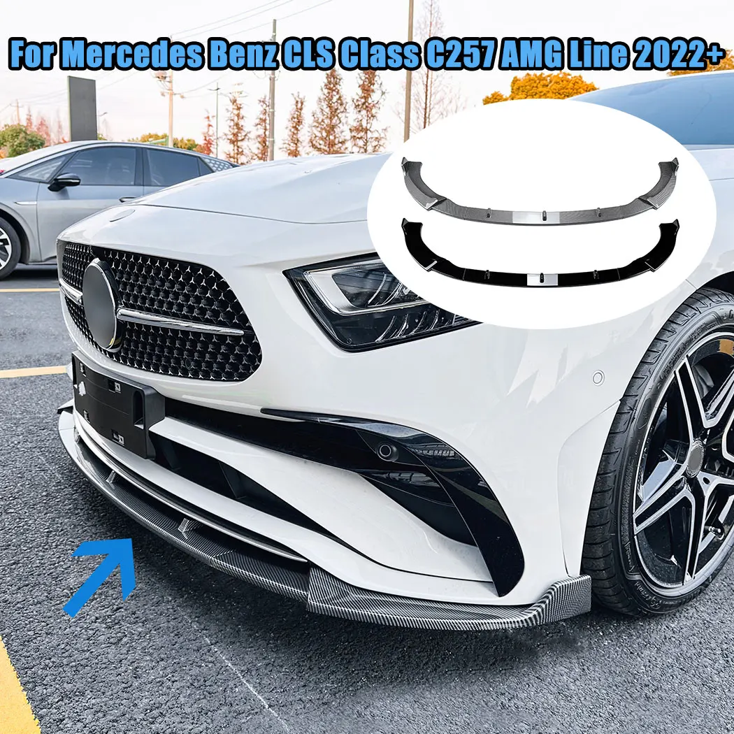 Car Front Bumper Lip Spoiler Front Lower Lip Diffuser ABS Body Protect Kit For Mercedes Benz CLS Class C257 later AMG Line 2022+
Car Front Bumper Lip Spoiler Front Lower Lip Diffuser ABS Body Protect Kit For Mercedes Benz CLS Class C257 later AMG Line 2022+