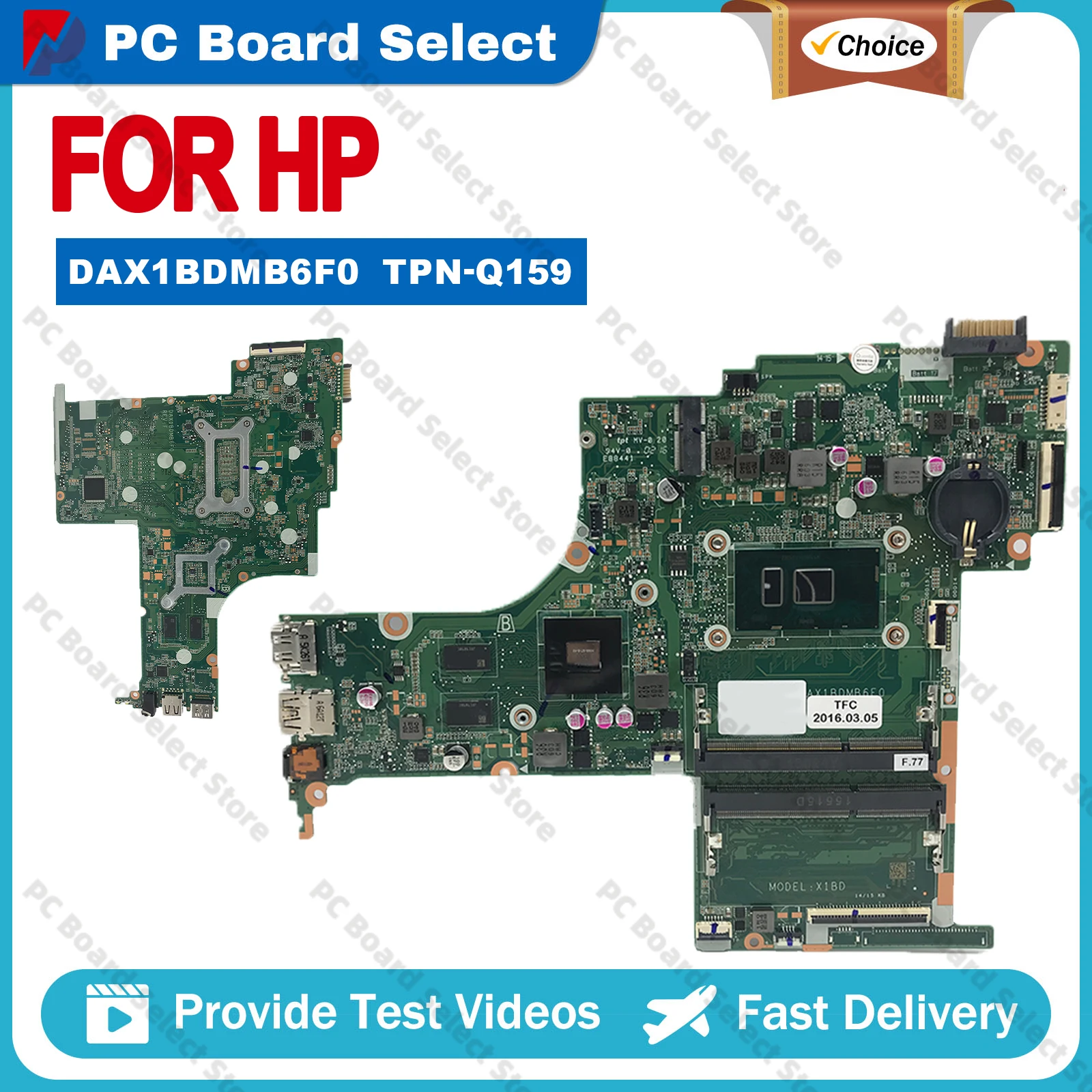 For HP Pavilion 15-AB TPN-Q159 DAX1BDMB6F0 Laptop Motherboard i5-6200U i7-6500U V2G GPU 830597-601 830597-501 Tested OK
For HP Pavilion 15-AB TPN-Q159 DAX1BDMB6F0 Laptop Motherboard i5-6200U i7-6500U V2G GPU 830597-601 830597-501 Tested OK