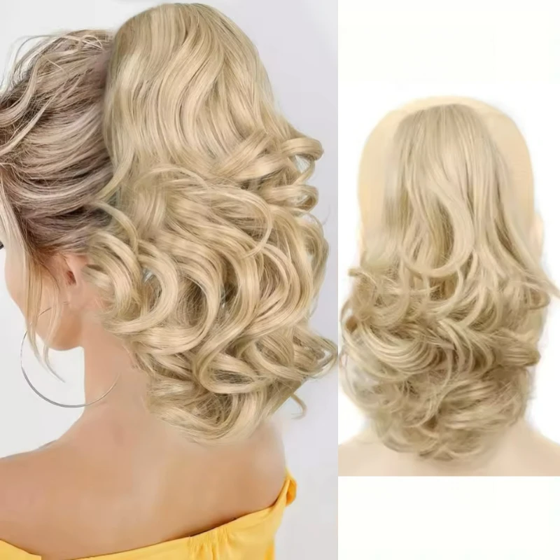 12-дюймовый короткий вьющийся синтетический зажим для наращивания волос в виде хвоста, термостойкий хвост с зажимами для женщин, ежедневное использование
12-дюймовый короткий вьющийся синтетический зажим для наращивания волос в виде хвоста, термостойкий хвост с зажимами для женщин, ежедневное использование