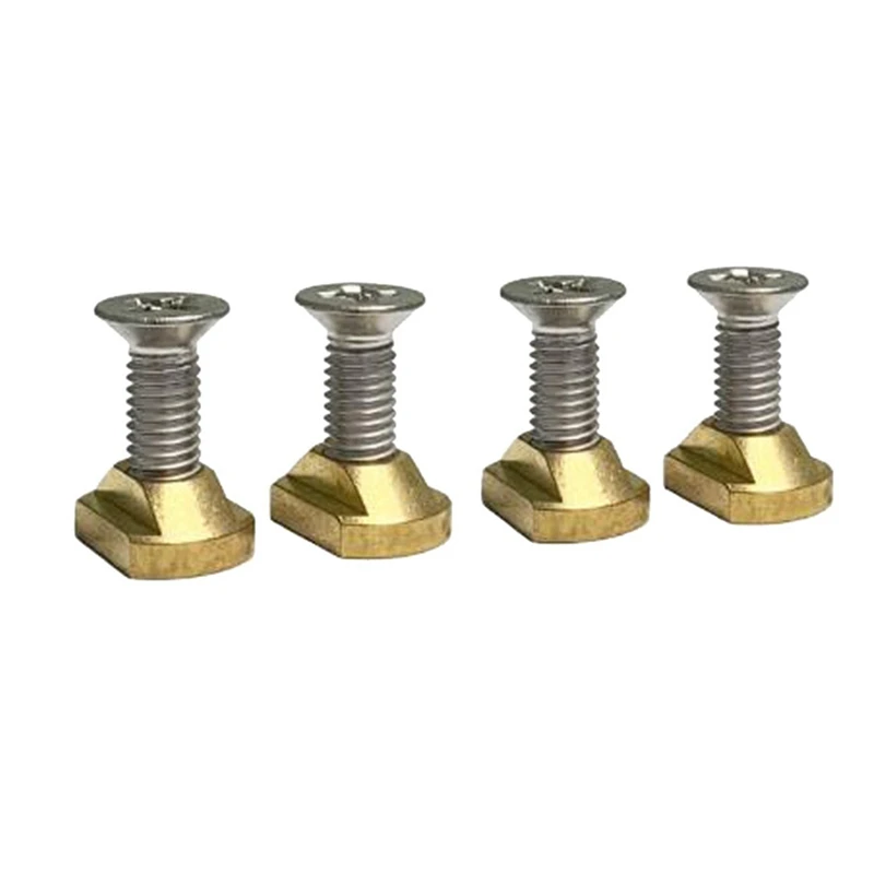 4Pcs M8 Hydrofoil Mounting Brass T-Nuts for Surfing All Hydrofoil Tracks Outdoors Surfing Accessories Gold
4Pcs M8 Hydrofoil Mounting Brass T-Nuts for Surfing All Hydrofoil Tracks Outdoors Surfing Accessories Gold