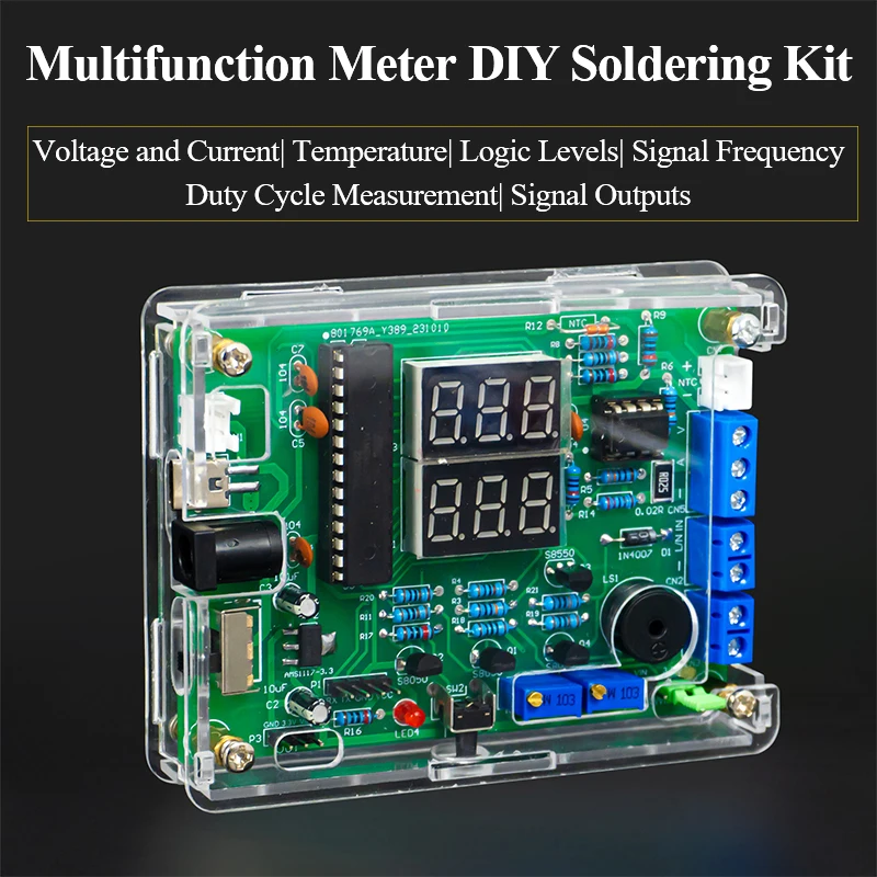 Многофункциональный измеритель DIY Набор для пайки измерение напряжения тока температуры PWM генератор сигналов свободные детали
Многофункциональный измеритель DIY Набор для пайки измерение напряжения тока температуры PWM генератор сигналов свободные детали