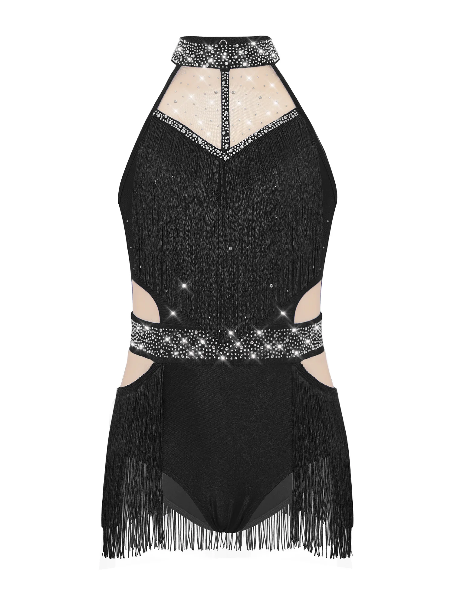 Kids Girls Latin Dance Leotard Sleeveless Cutout Back Artistic Ballet Latin Bodysuit for Figure Skating Performance Dancewear
Kids Girls Latin Dance Leotard Sleeveless Cutout Back Artistic Ballet Latin Bodysuit for Figure Skating Performance Dancewear