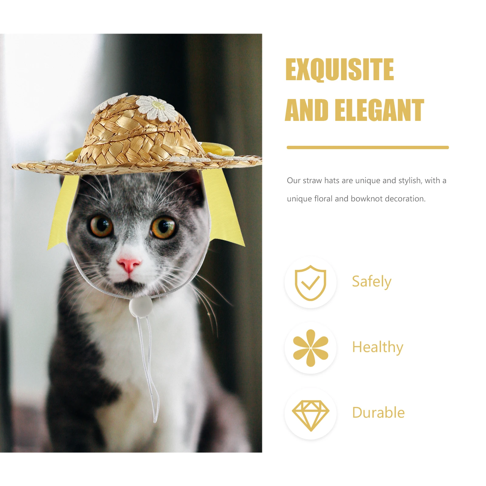 Pet Sun Hat Woven Cap Dog Hats for Dogs Fisherman Cat Pets Kitten Accessories Puppy 
Pet Sun Hat Woven Cap Dog Hats for Dogs Fisherman Cat Pets Kitten Accessories Puppy