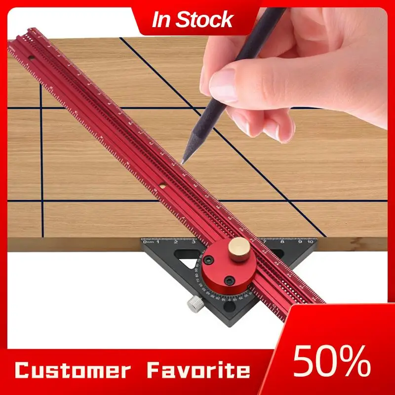 Precision Scribe Ruler Aluminum T-Type Line Drawing Hole Ruler Woodworking Square Layout Marking Gauge Durable 300Mm
Precision Scribe Ruler Aluminum T-Type Line Drawing Hole Ruler Woodworking Square Layout Marking Gauge Durable 300Mm